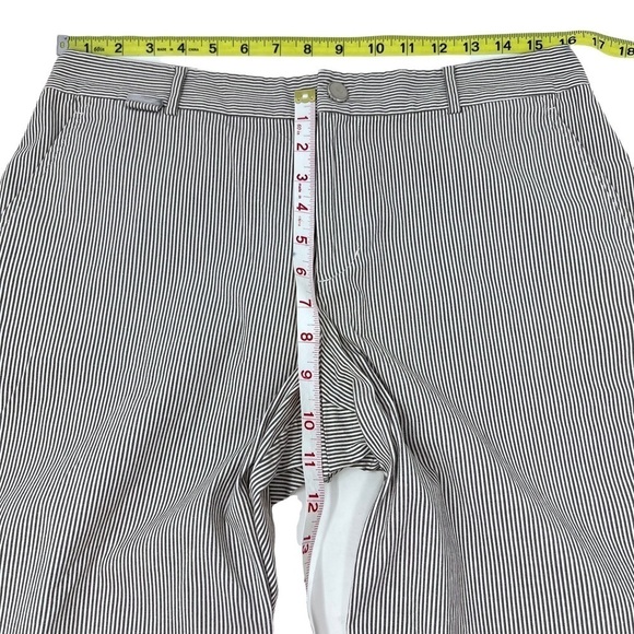 Lauren Ralph Lauren LRL Active Blue White Stripe Stretch Bermuda Shorts Size 8 - Picture 7 of 13